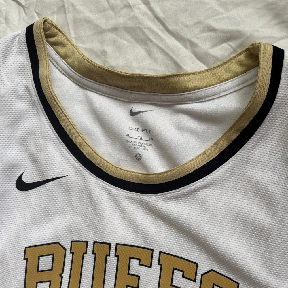 Brand New Nike CU Buffs White and Gold Basketball Jersey